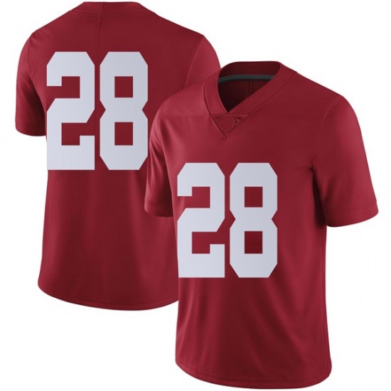 Alabama Crimson Tide Men's Josh Jobe #28 No Name Crimson NCAA Nike Authentic Stitched College Football Jersey BM16W46LL